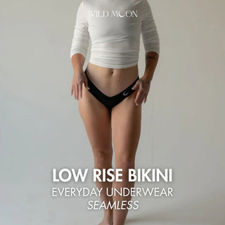 EVERYDAY Low Rise Bikini - Black (Seamless)