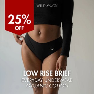 EVERYDAY Low Rise Brief - Black (Organic Cotton)