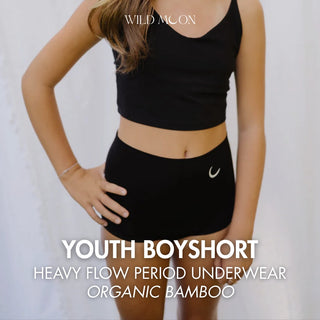 Youth Boyshort: Heavy Flow