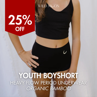 Youth Boyshort: Heavy Flow