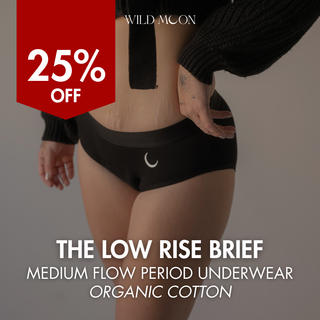The Low Rise Brief: Medium Flow (Organic Cotton)
