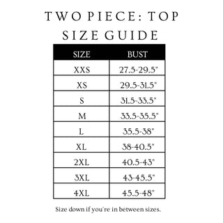 Two Piece Swimsuit Top