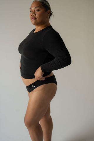EVERYDAY Low Rise Bikini - Black (Seamless)