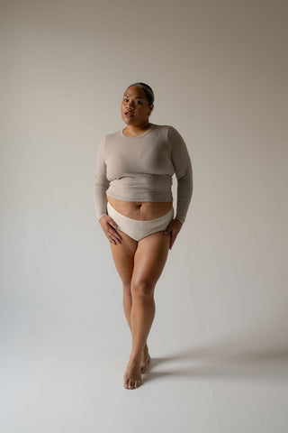EVERYDAY Low Rise Brief - Nude (Organic Cotton)