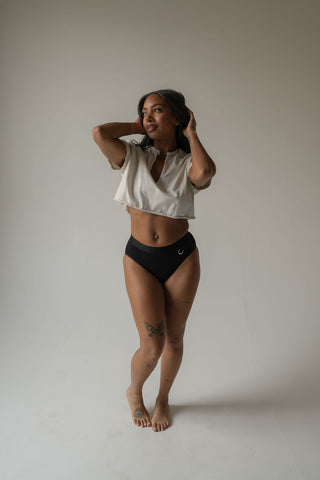 EVERYDAY Low Rise Hipster - Black (Organic Bamboo)