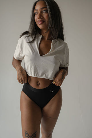 EVERYDAY Low Rise Hipster - Black (Organic Bamboo)