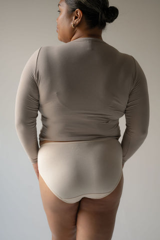 EVERYDAY Low Rise Brief - Nude (Organic Cotton)