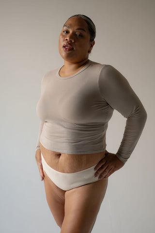 EVERYDAY Low Rise Brief - Nude (Organic Cotton)