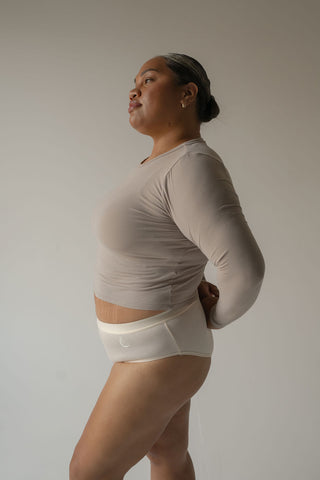 EVERYDAY Low Rise Hipster - Nude (Organic Bamboo)