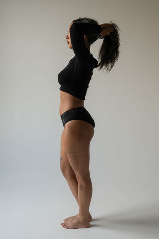 EVERYDAY Low Rise Brief - Black (Organic Cotton)