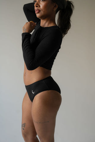 EVERYDAY Low Rise Brief - Black (Organic Cotton)