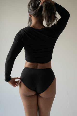 EVERYDAY Low Rise Brief - Black (Organic Cotton)