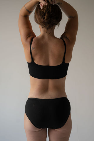 EVERYDAY Low Rise Brief - Black (Organic Cotton)